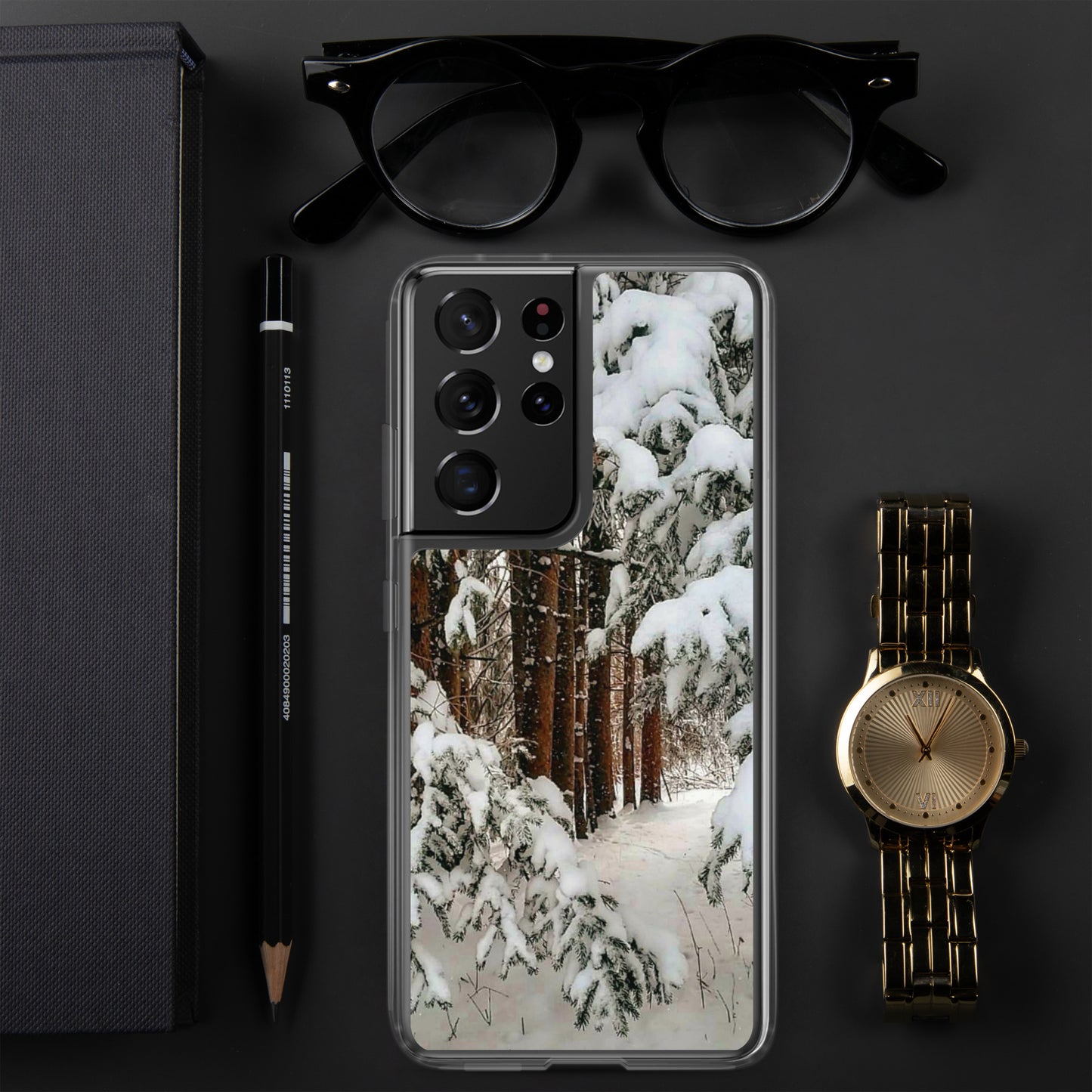 Étui transparent pour Samsung® - Snowy Woods