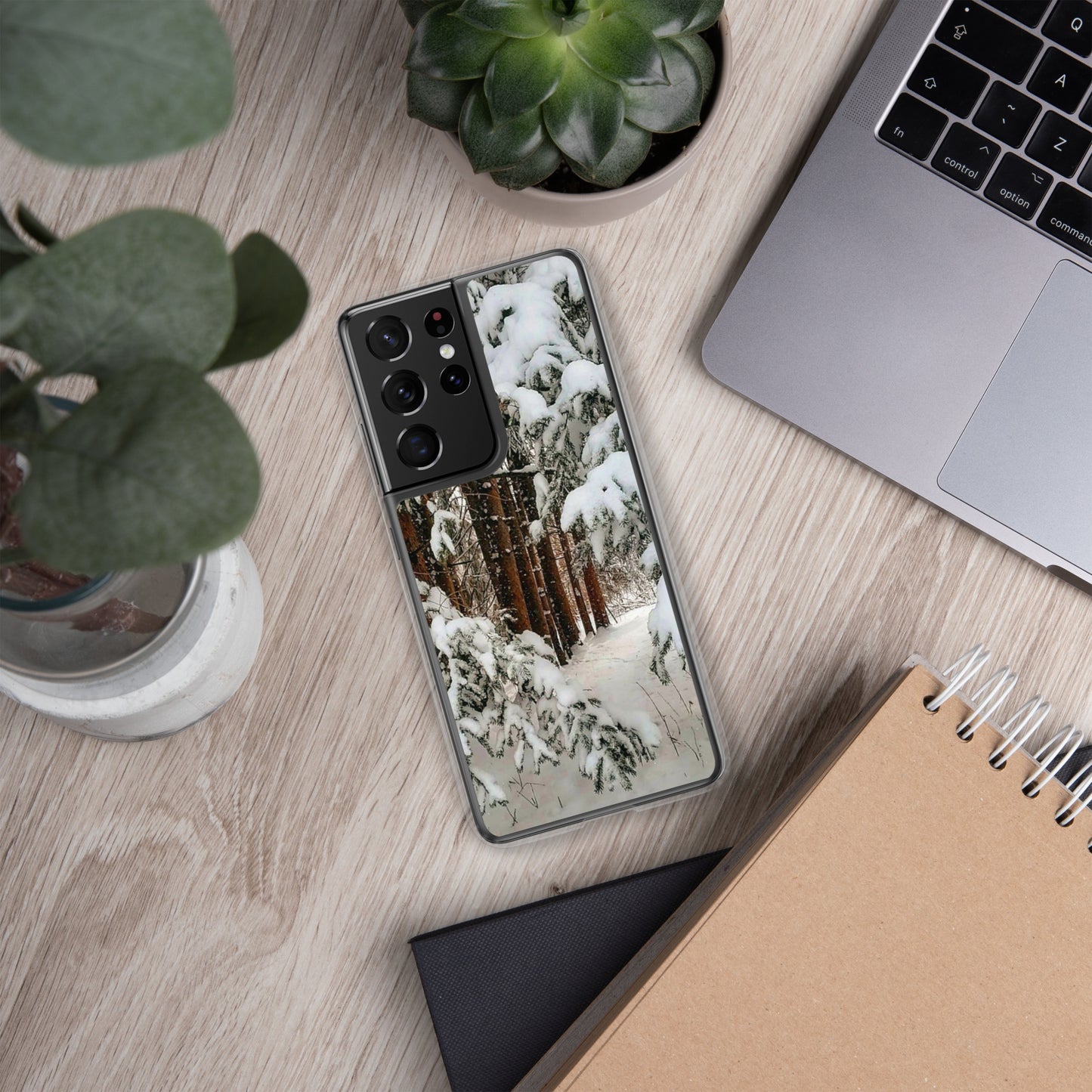 Étui transparent pour Samsung® - Snowy Woods