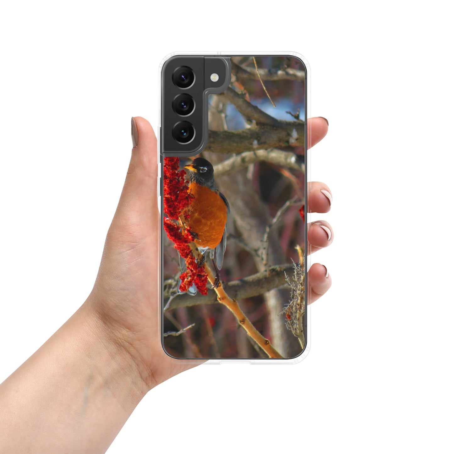 Clear Case for Samsung®- Snackin' Robin