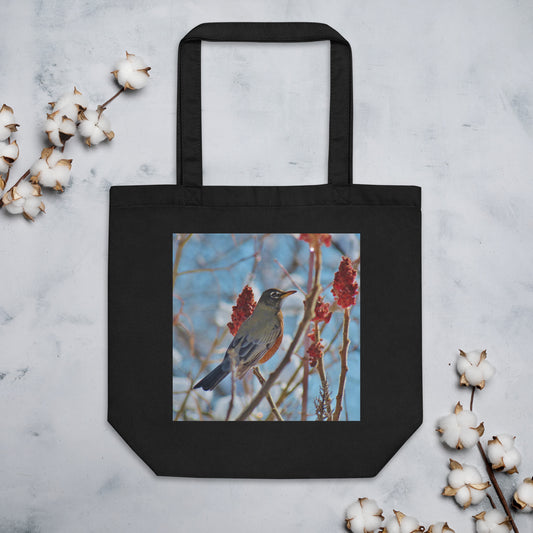 Eco Tote Bag- Robin in Sumac Tree