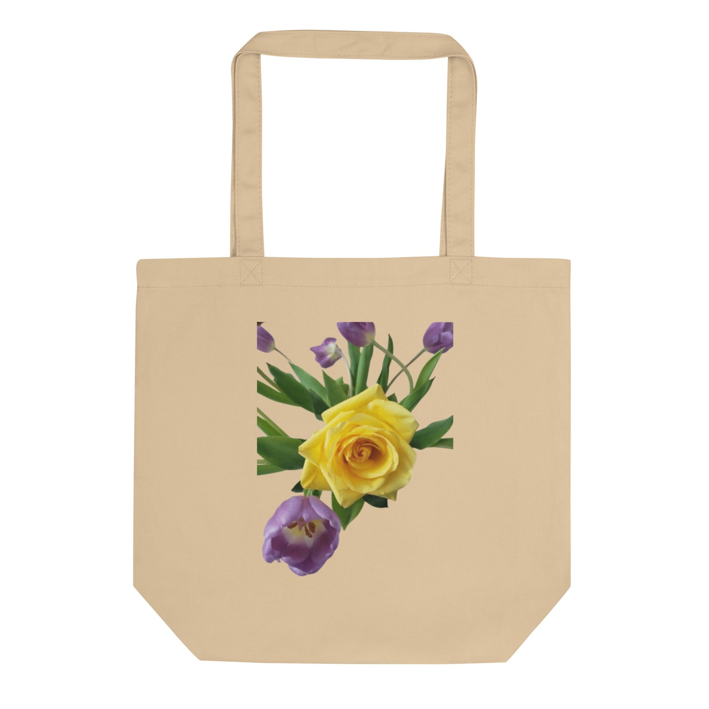Eco Tote Bag - Tulip and Rose Bouquet (w/out background)
