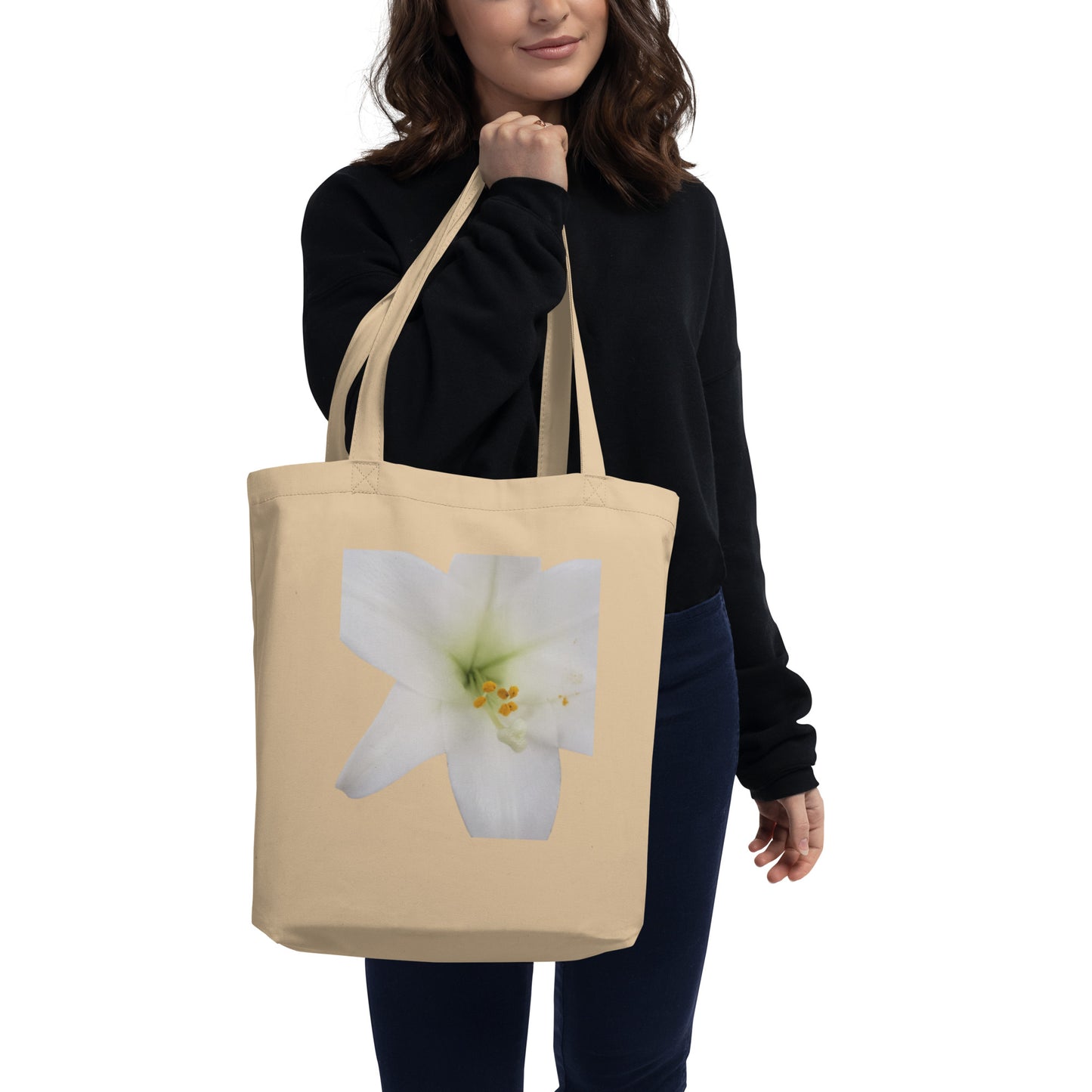 Eco Tote Bag - White Lily (w/out background)