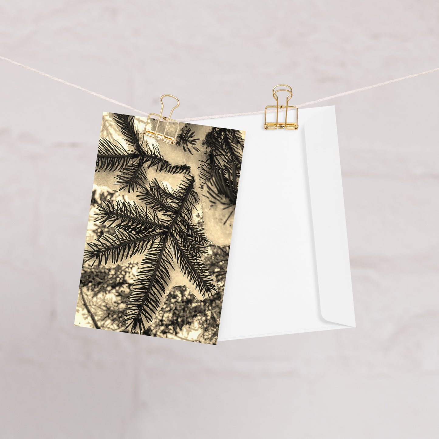 Greeting card- Snowy Evergreen