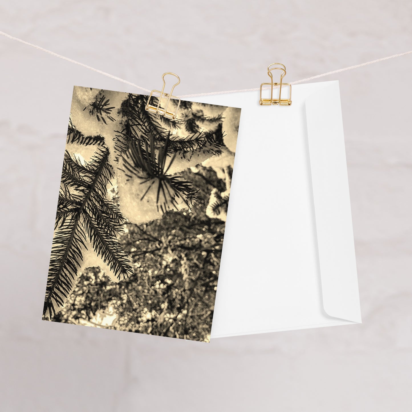 Greeting card- Snowy Evergreen