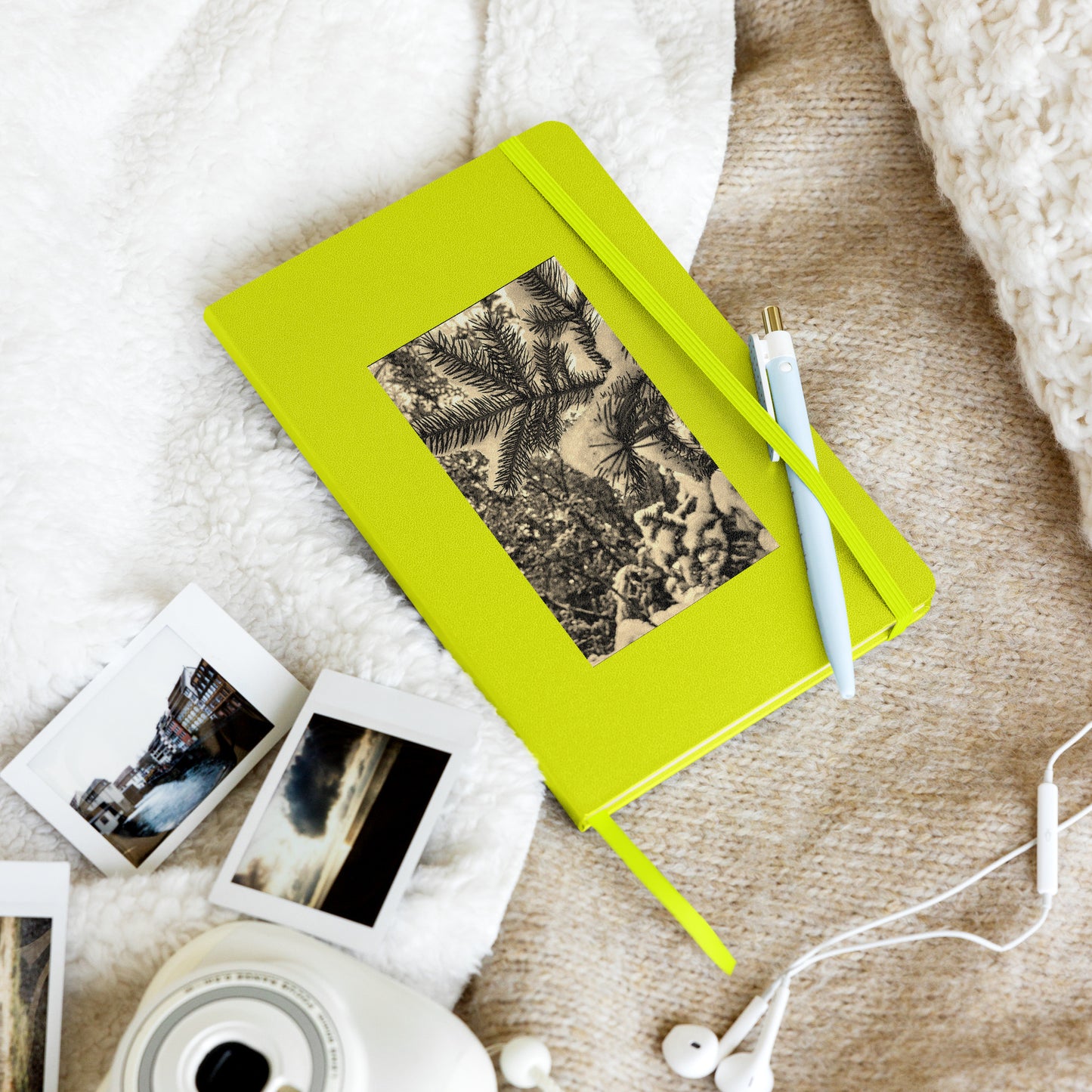 Carnet relié à couverture rigide - Snowy Evergreen