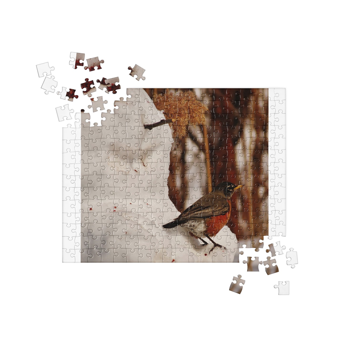 Puzzle - Bonhomme de neige et Robin