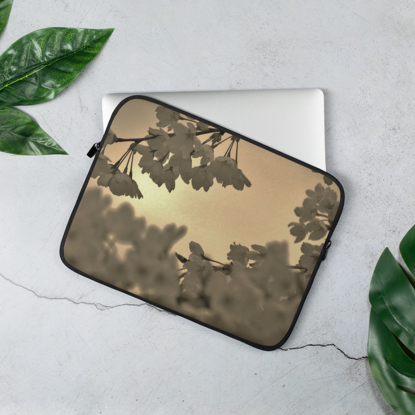 Laptop Sleeve - Sepia Cherry Blossoms