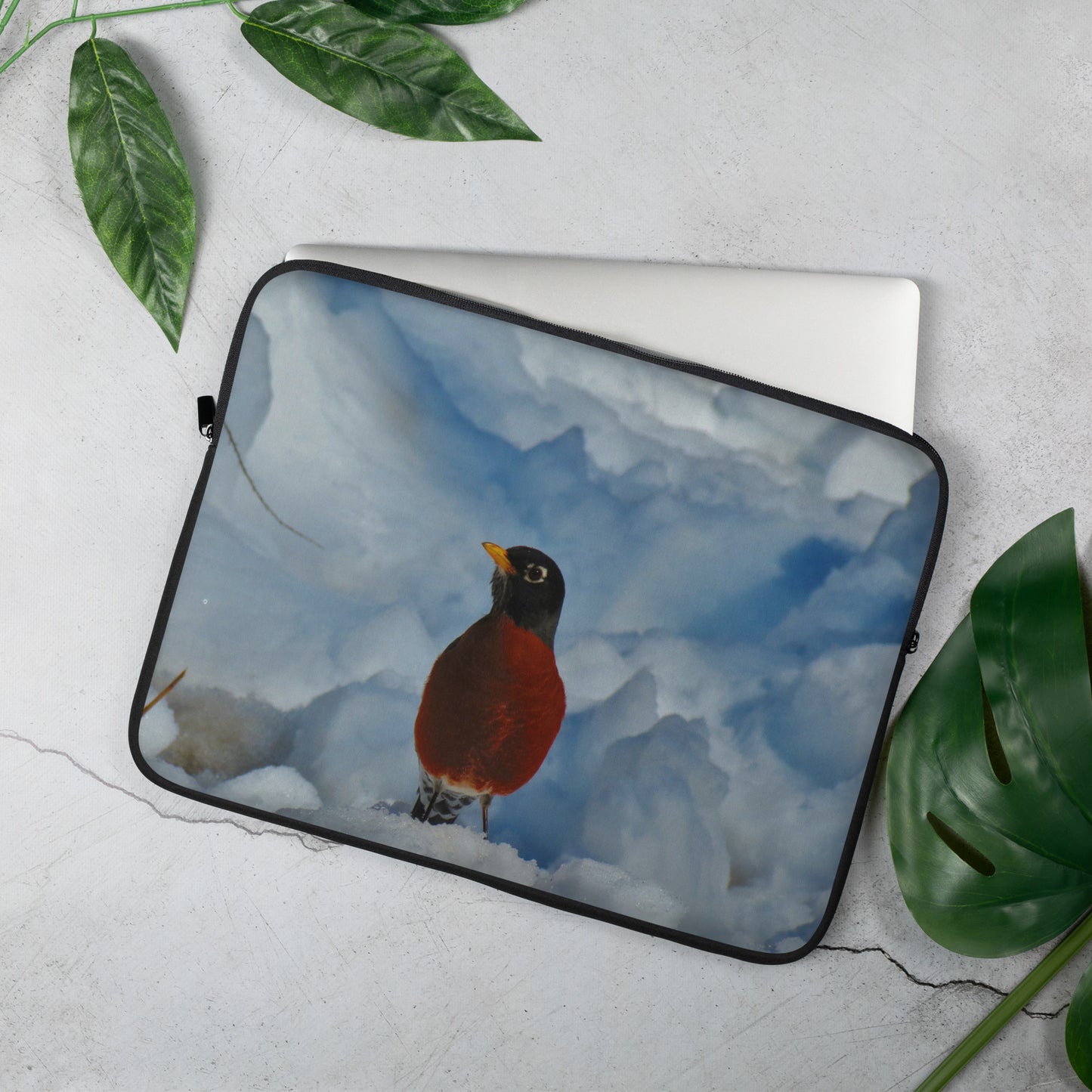 Housse pour ordinateur portable - Winter Robin
