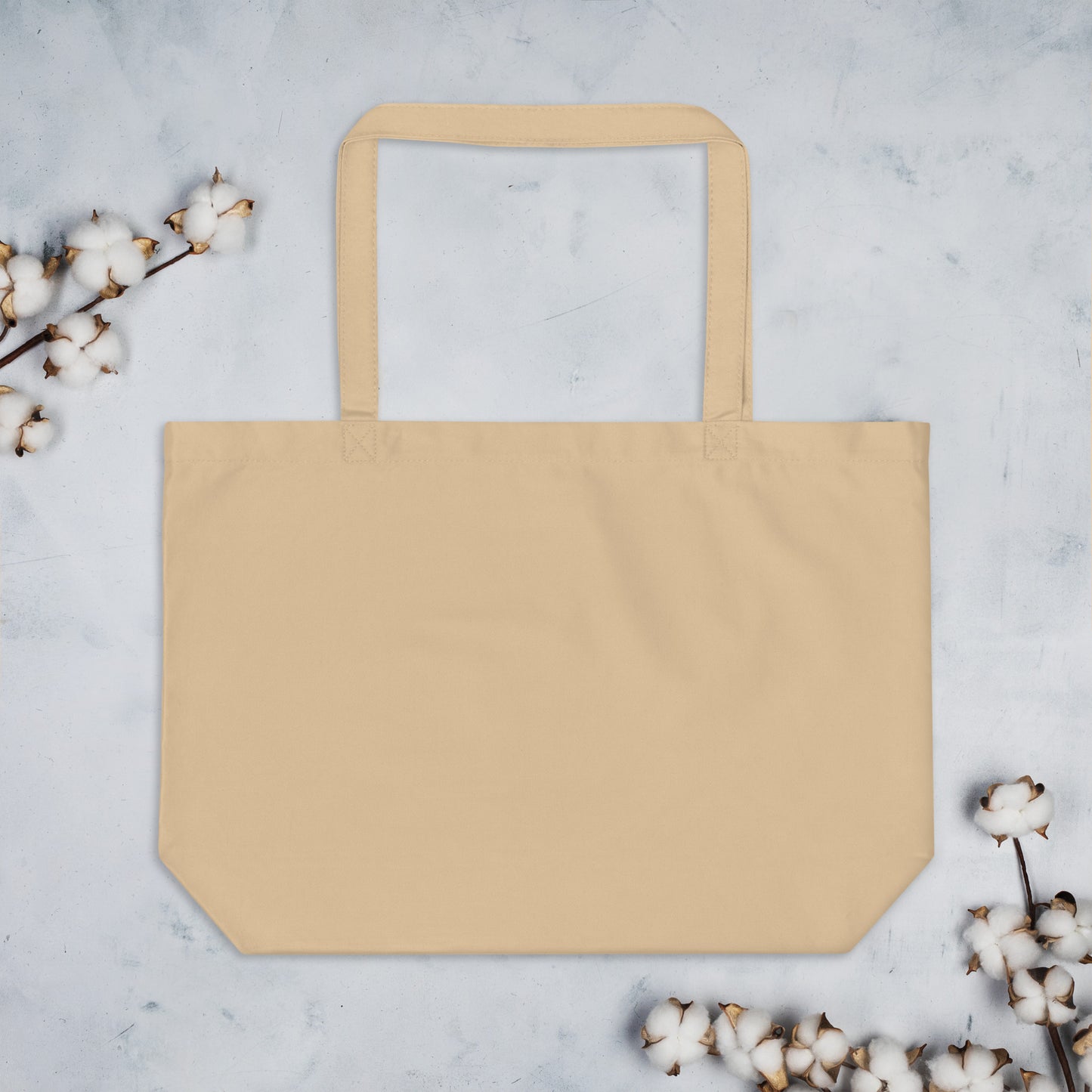 Large organic tote bag- Red Cardinal