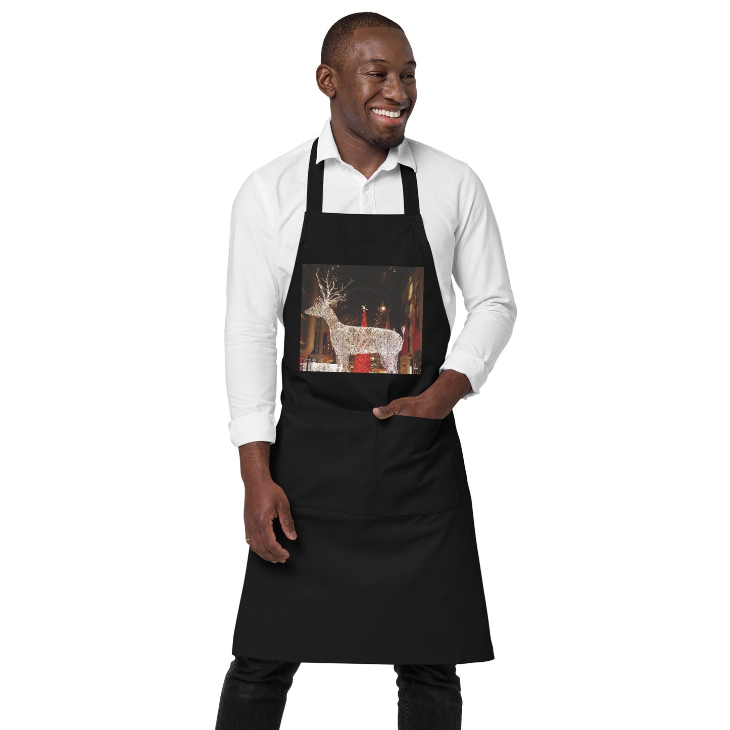 Organic Cotton Apron - Christmas Lights