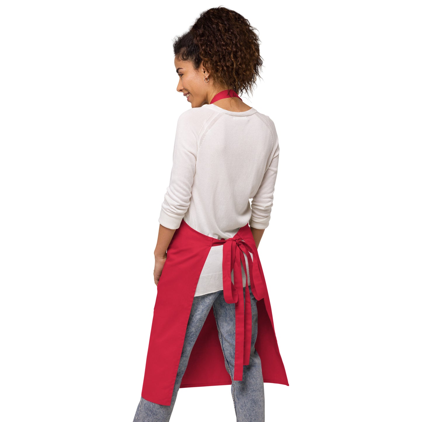 Organic Cotton Apron - Red Cardinal