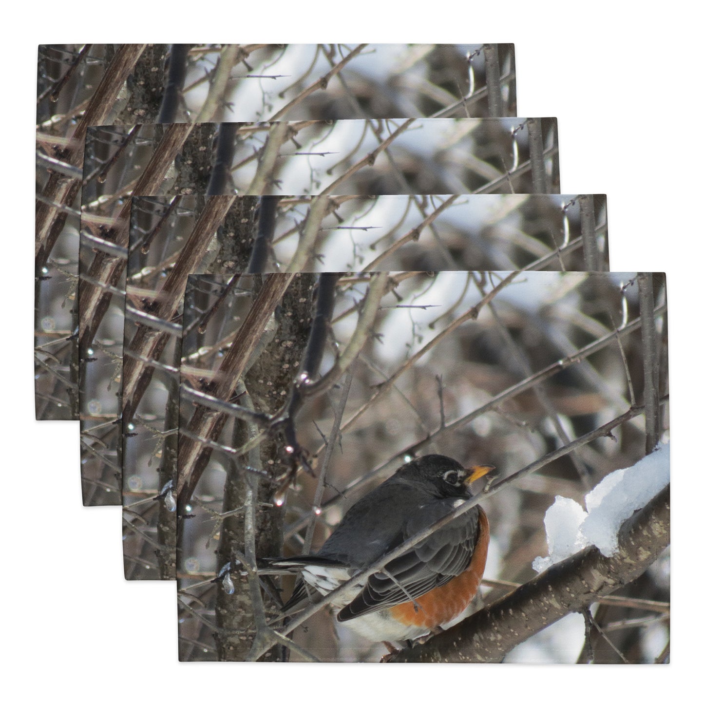 Ensemble de sets de table - Snowy Robin