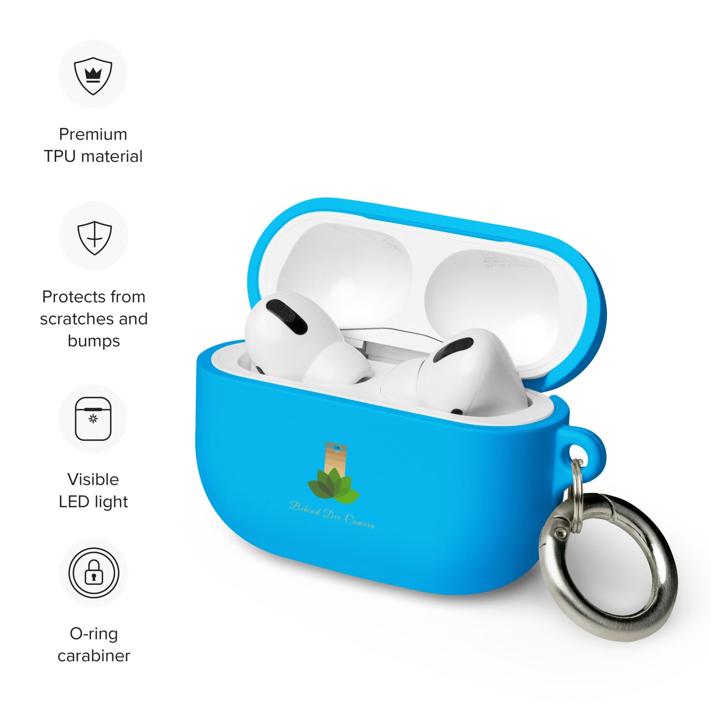 Rubber Case for AirPods® - Behind Dee Camera® logo