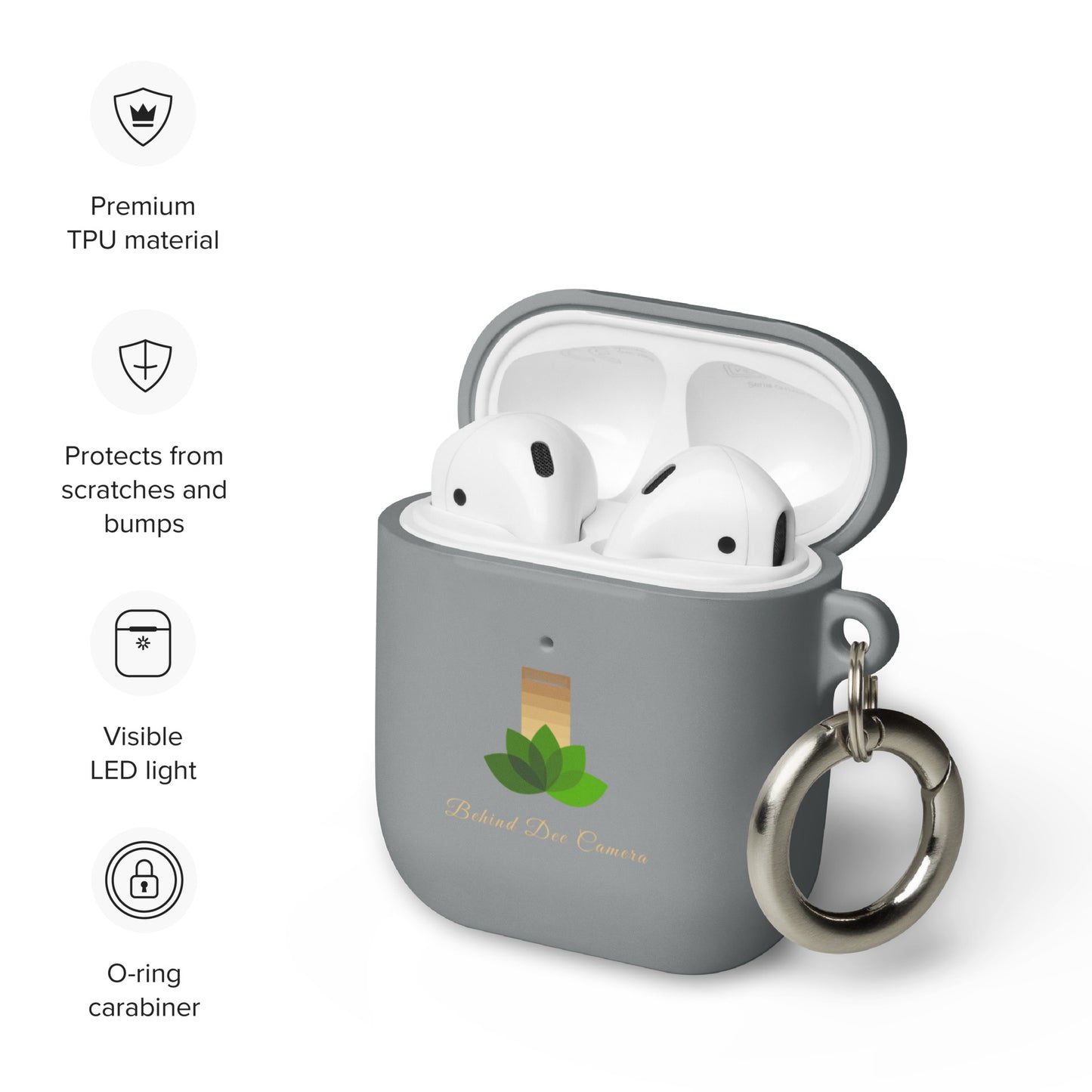 Rubber Case for AirPods® - Behind Dee Camera® logo