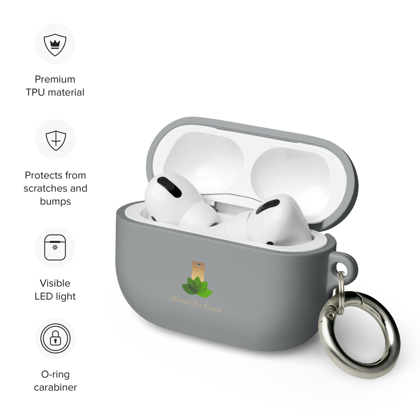 Rubber Case for AirPods® - Behind Dee Camera® logo
