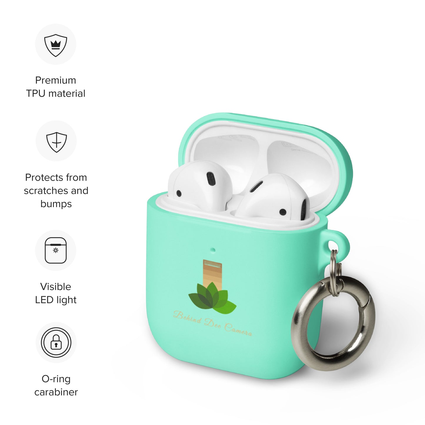 Rubber Case for AirPods® - Behind Dee Camera® logo