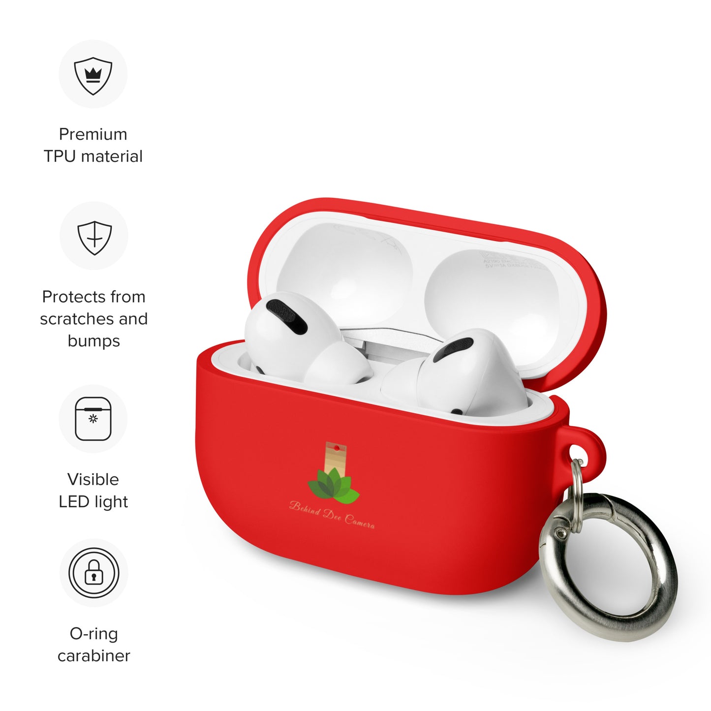 Rubber Case for AirPods® - Behind Dee Camera® logo