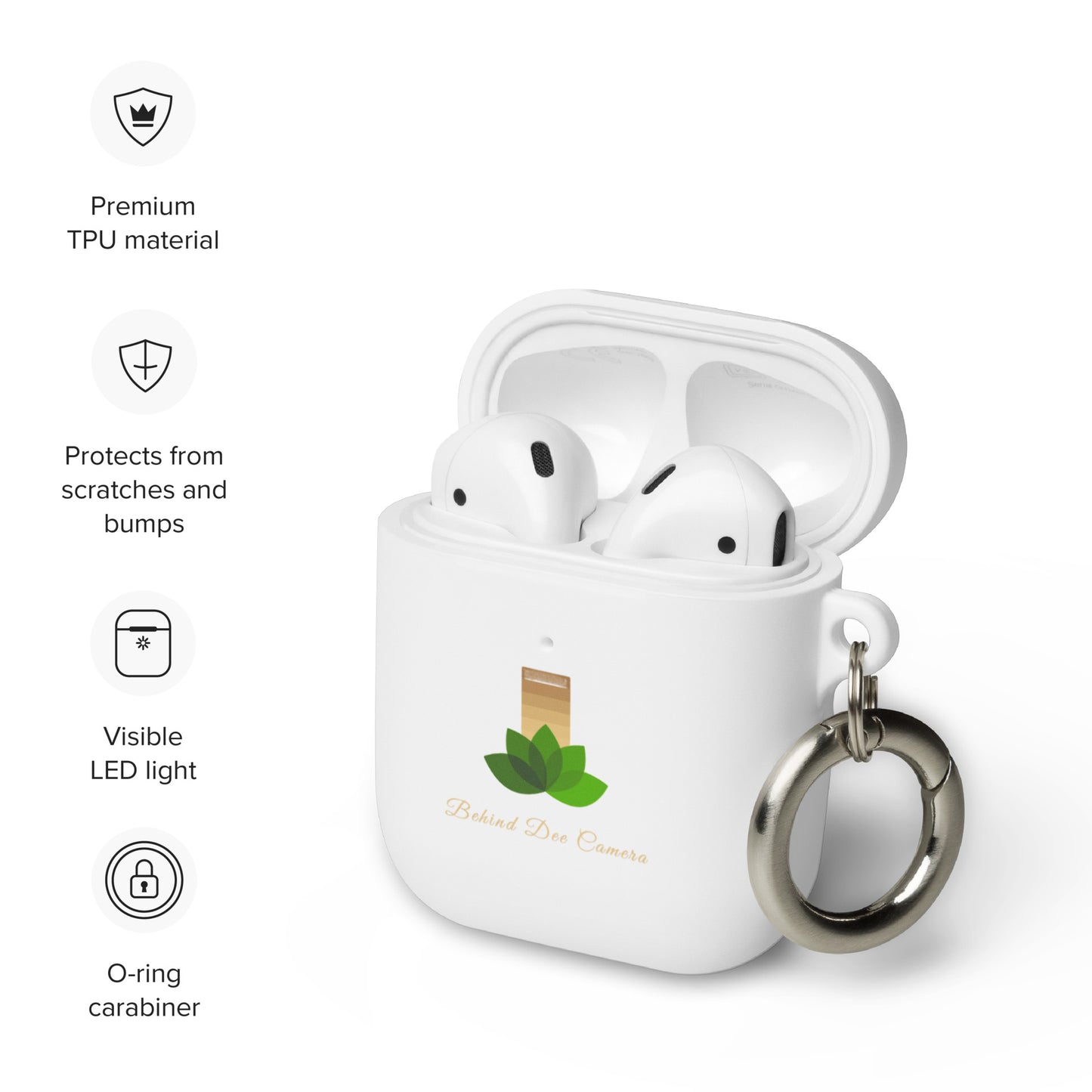 Rubber Case for AirPods® - Behind Dee Camera® logo