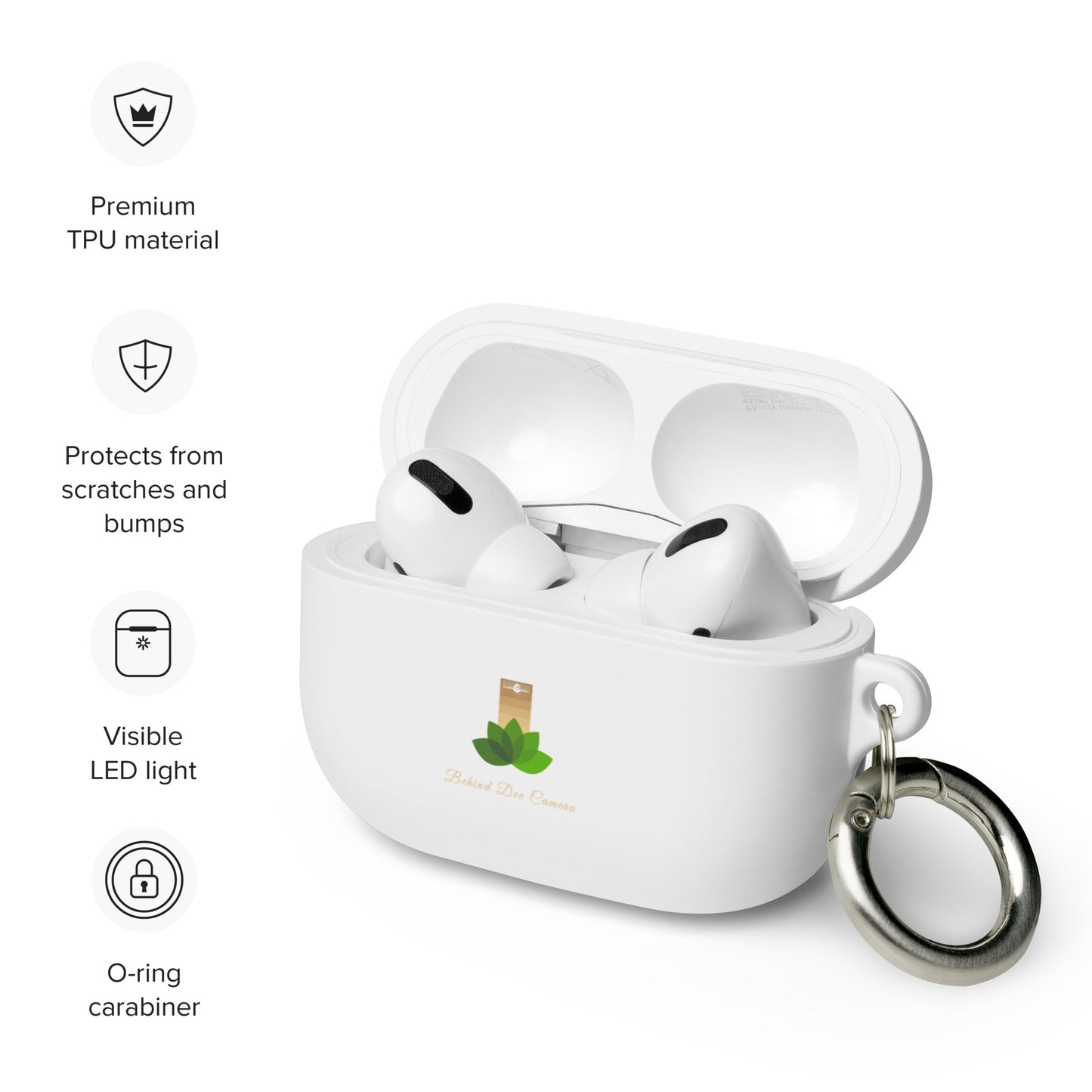 Rubber Case for AirPods® - Behind Dee Camera® logo