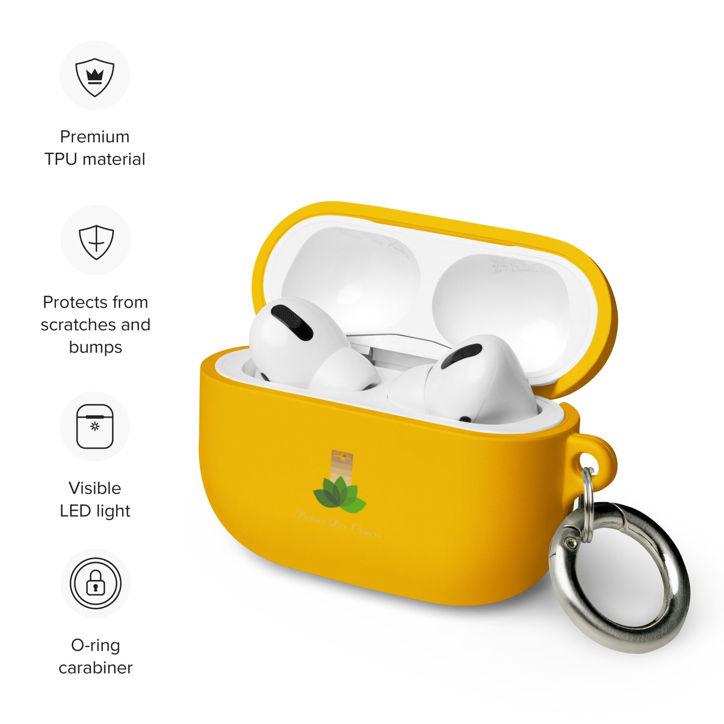 Rubber Case for AirPods® - Behind Dee Camera® logo