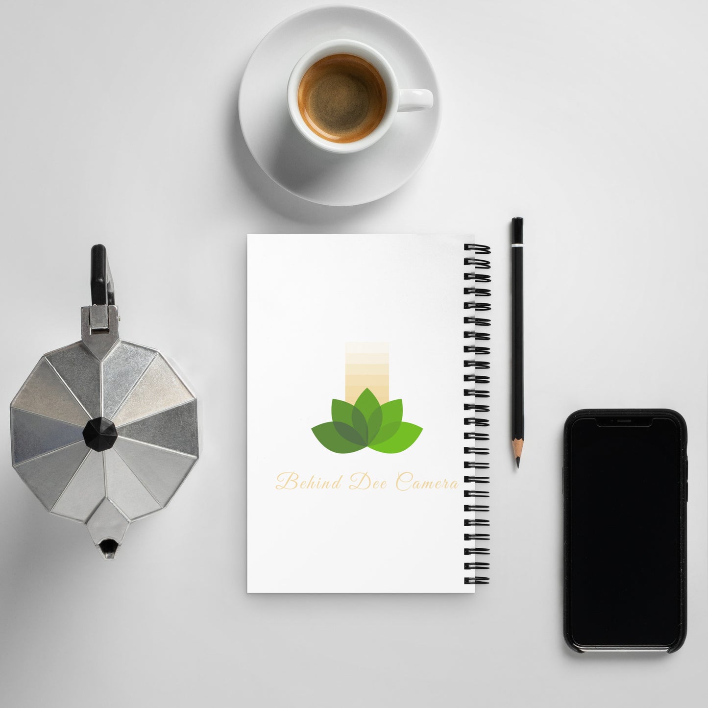 Spiral notebook - Behind Dee Camera® logo