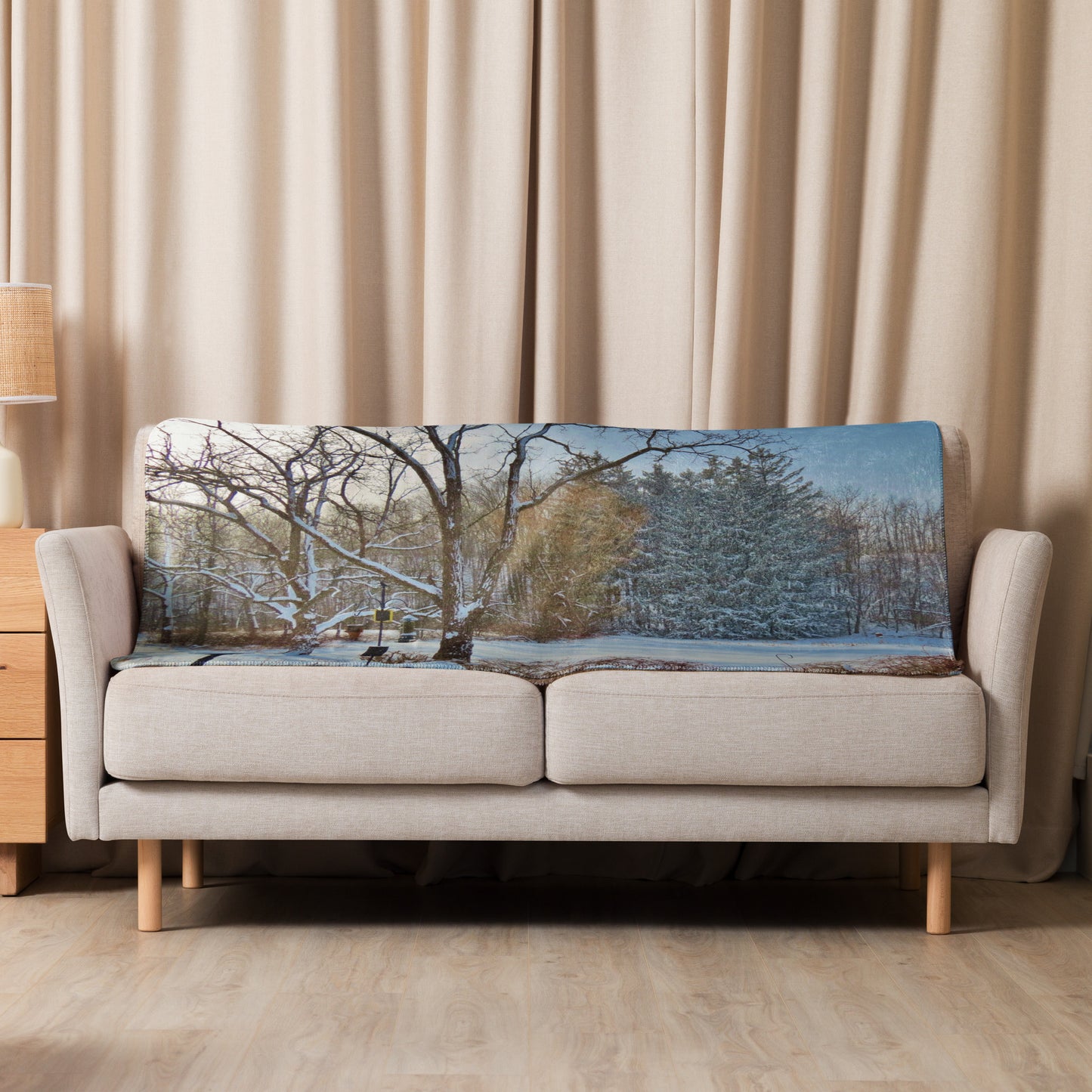 Sherpa blanket- Winter Wonderland 2