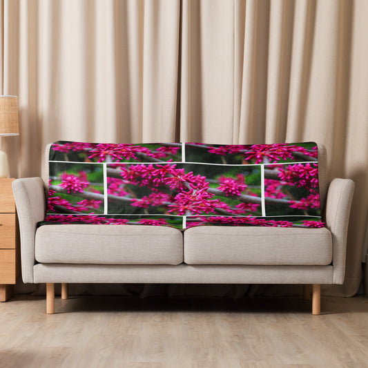 Sherpa blanket - Chinese Redbud