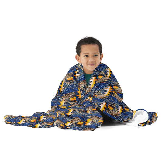 Throw Blanket - Oak Leaves in Autumn