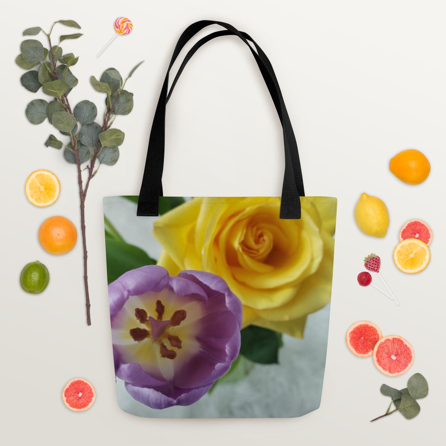 Tote bag - Tulip and Rose