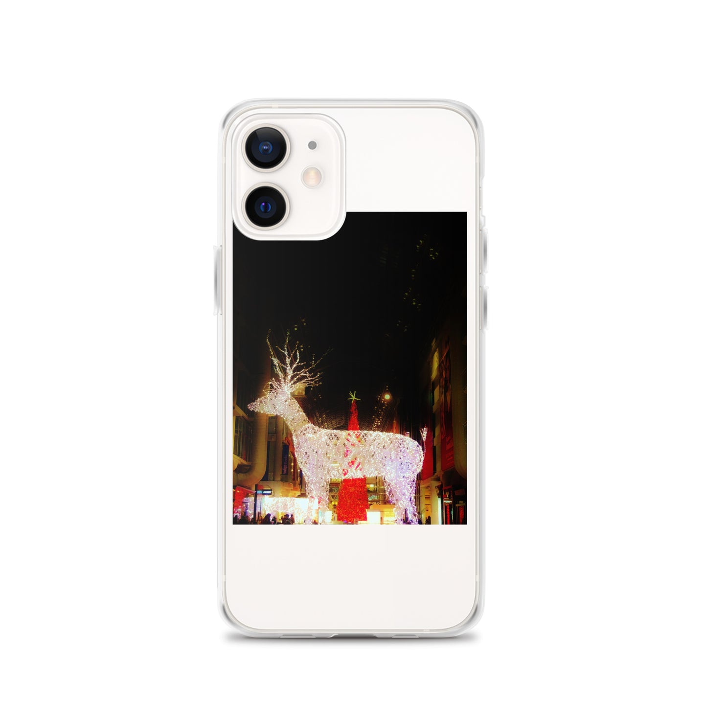 Coque transparente pour iPhone® - Lumières de Noël (lumineuses)