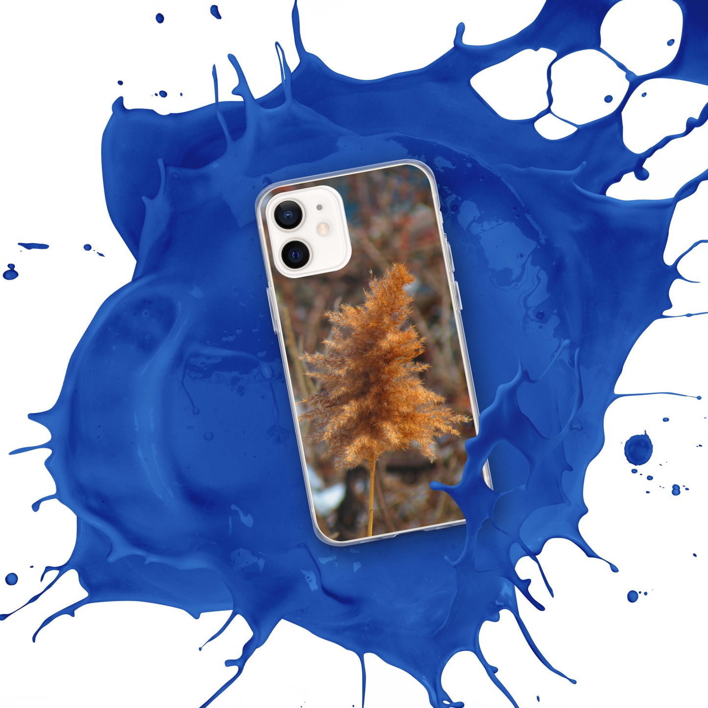 Funda transparente para iPhone® - Follaje de invierno