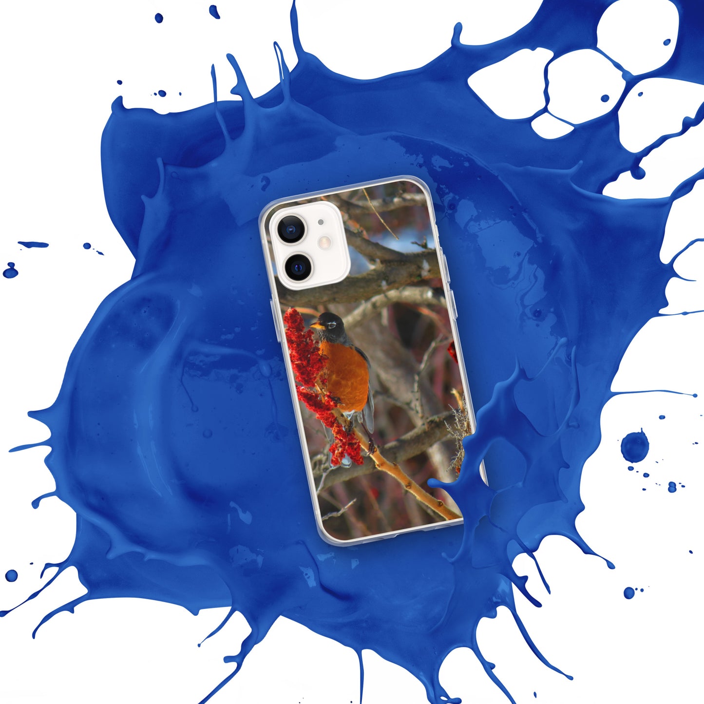 Funda transparente para iPhone® - Snackin' Robin