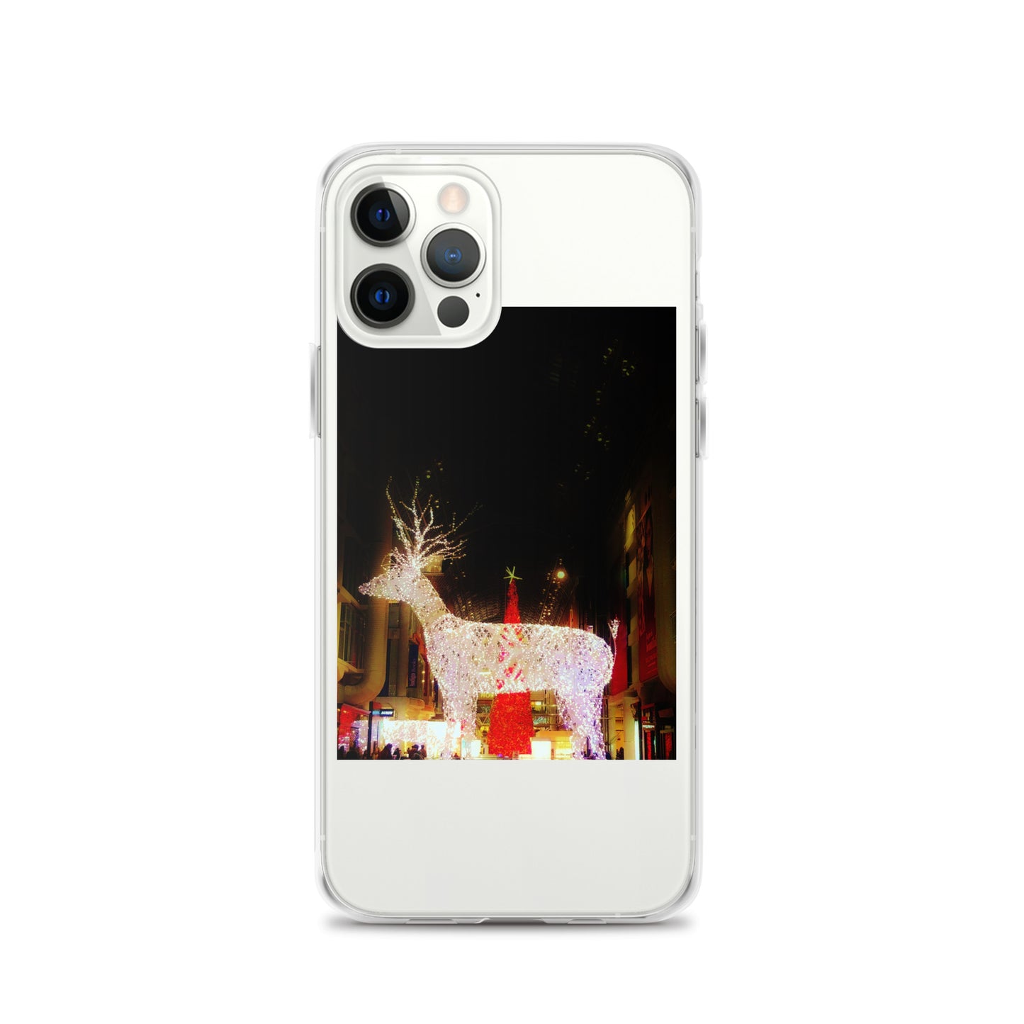 Coque transparente pour iPhone® - Lumières de Noël (lumineuses)