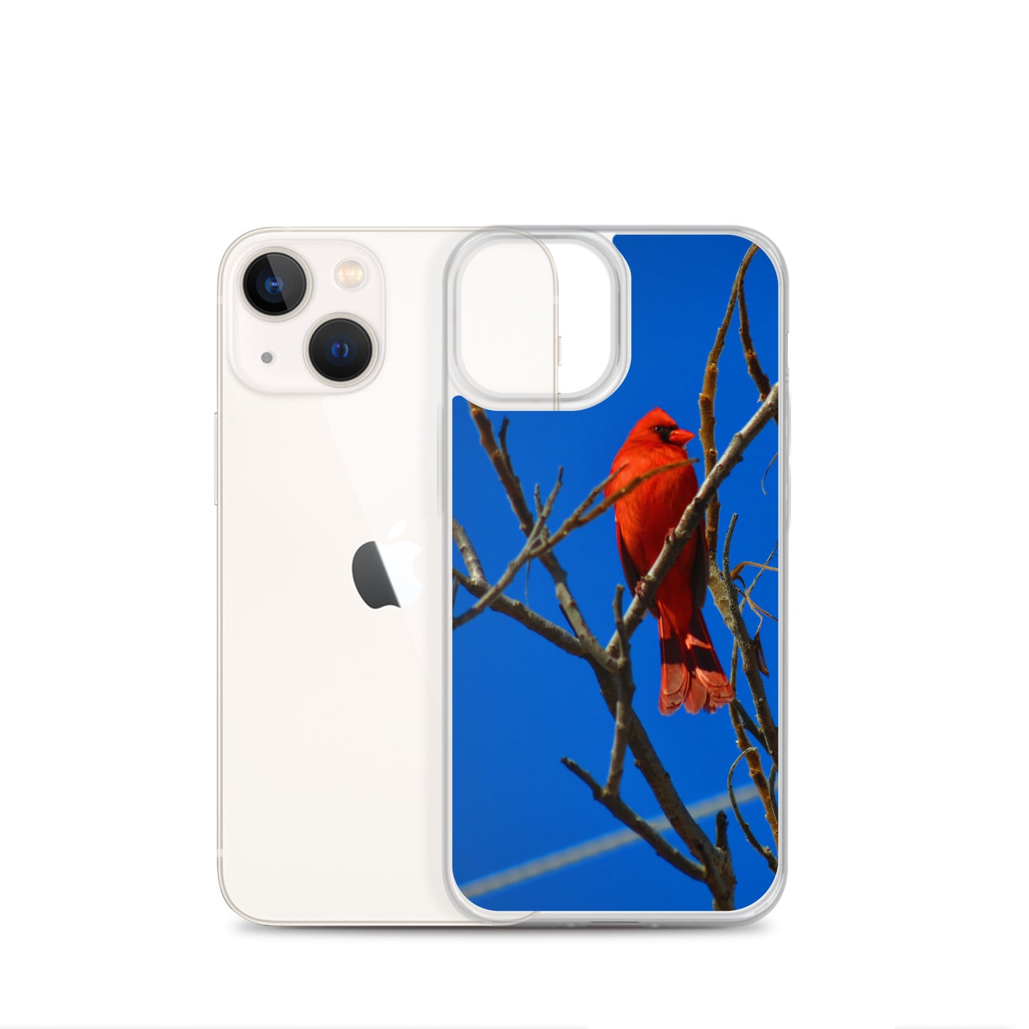 Clear Case for iPhone®- Red Cardinal