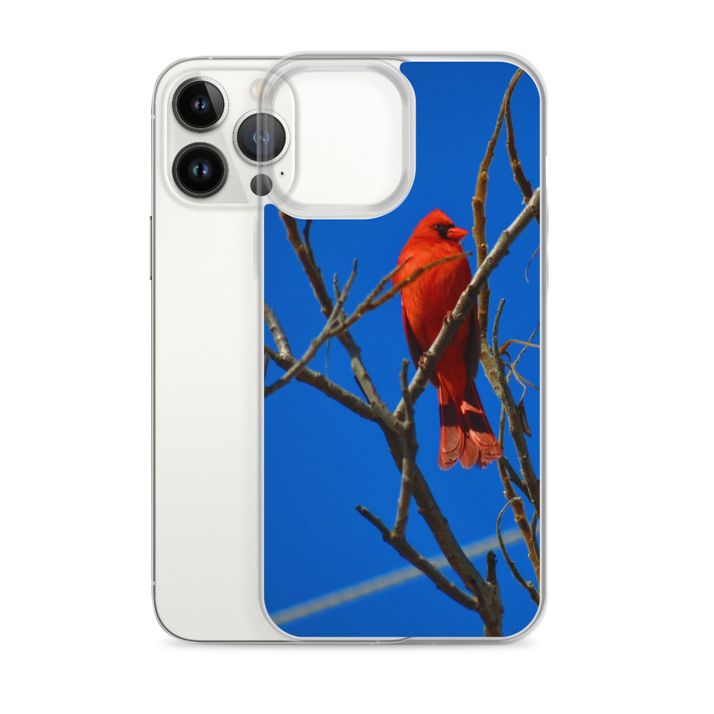 Clear Case for iPhone®- Red Cardinal