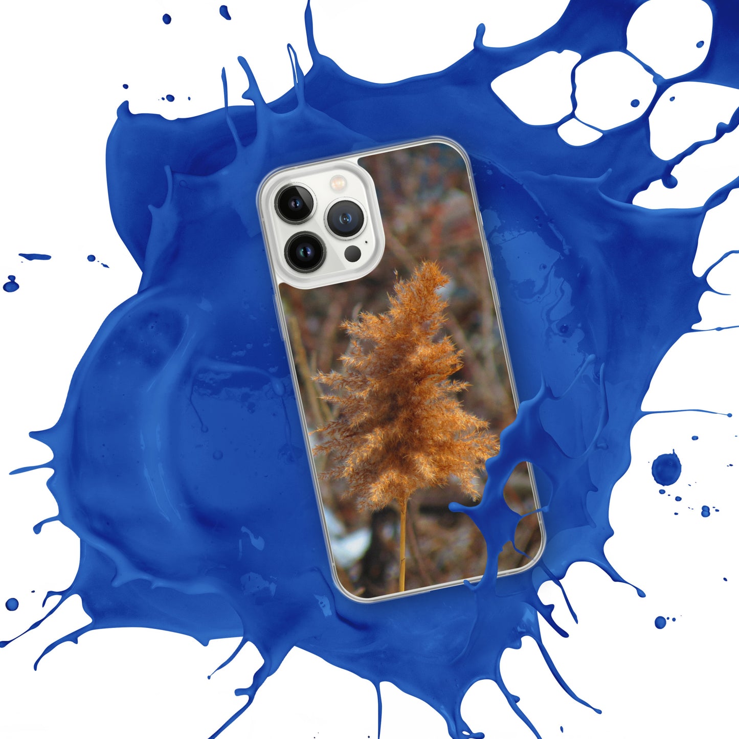 Funda transparente para iPhone® - Follaje de invierno