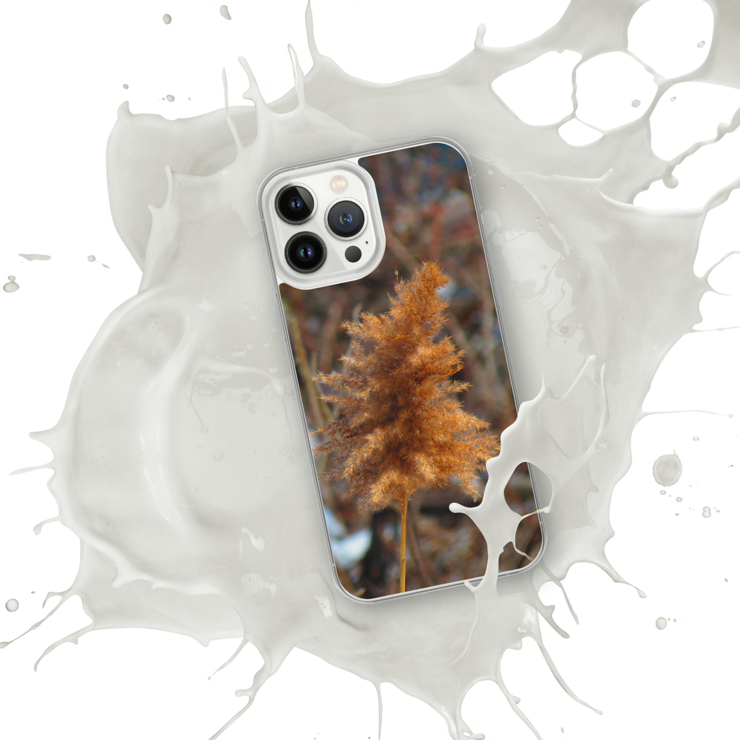 Coque transparente pour iPhone® - Feuillage d'hiver