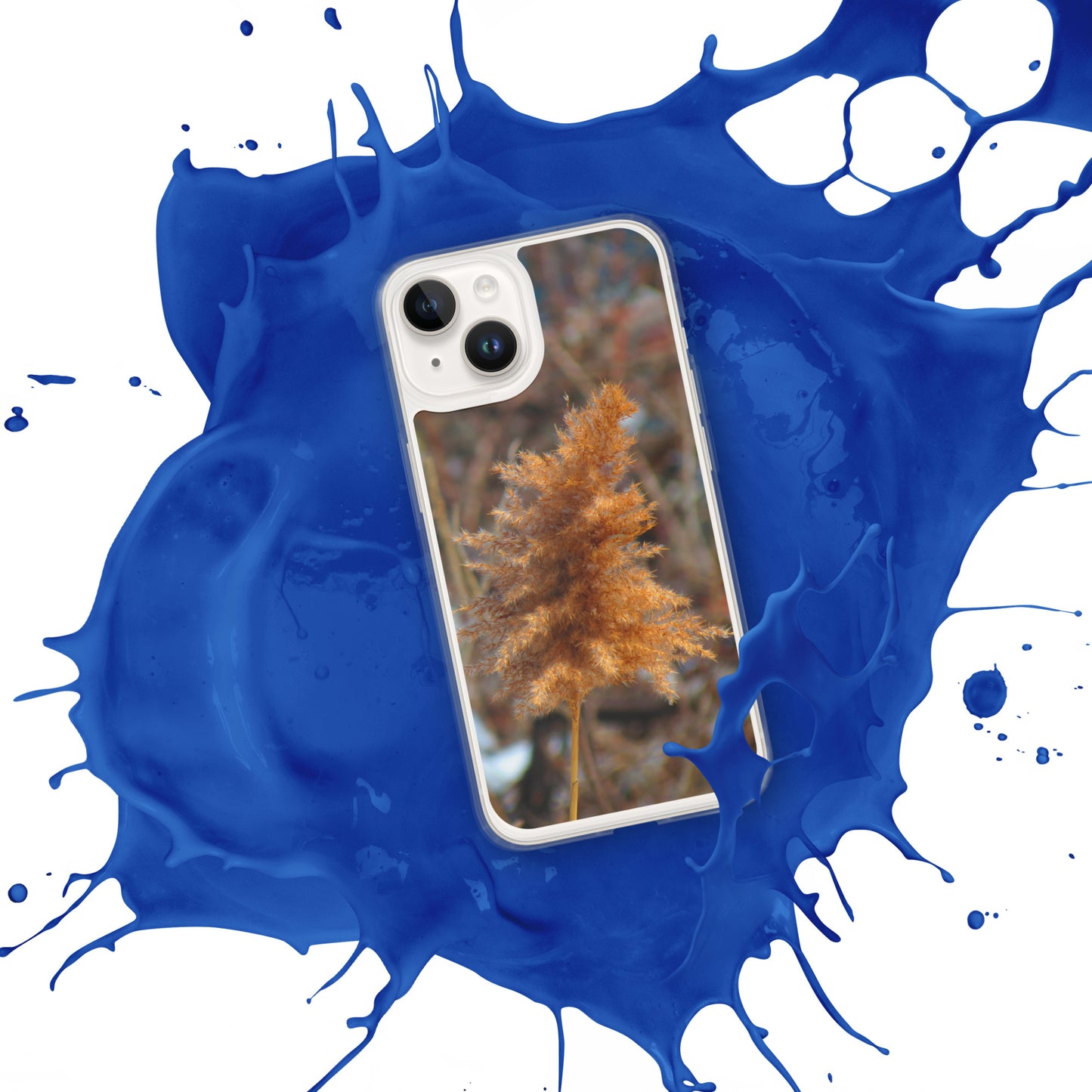 Funda transparente para iPhone® - Follaje de invierno