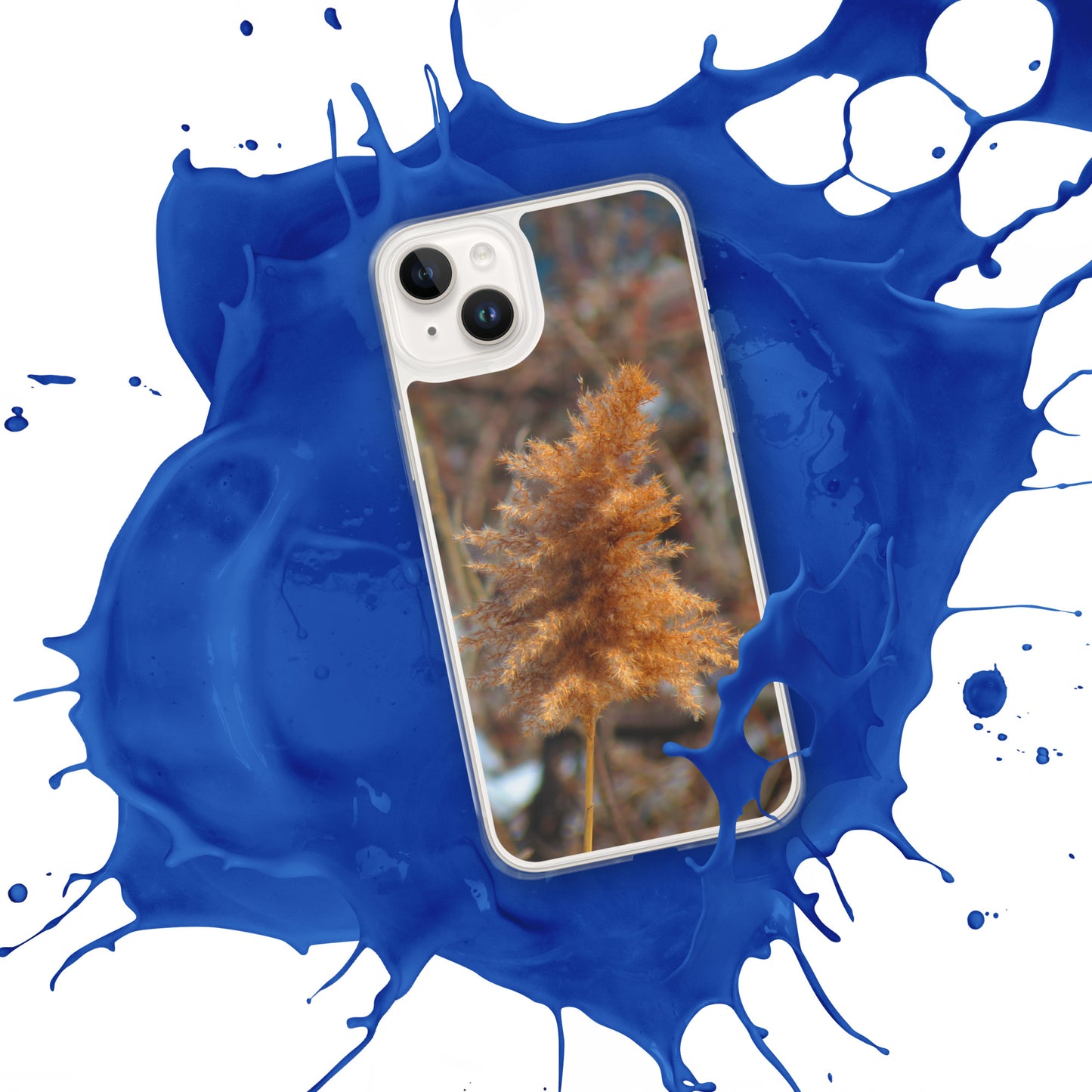 Funda transparente para iPhone® - Follaje de invierno