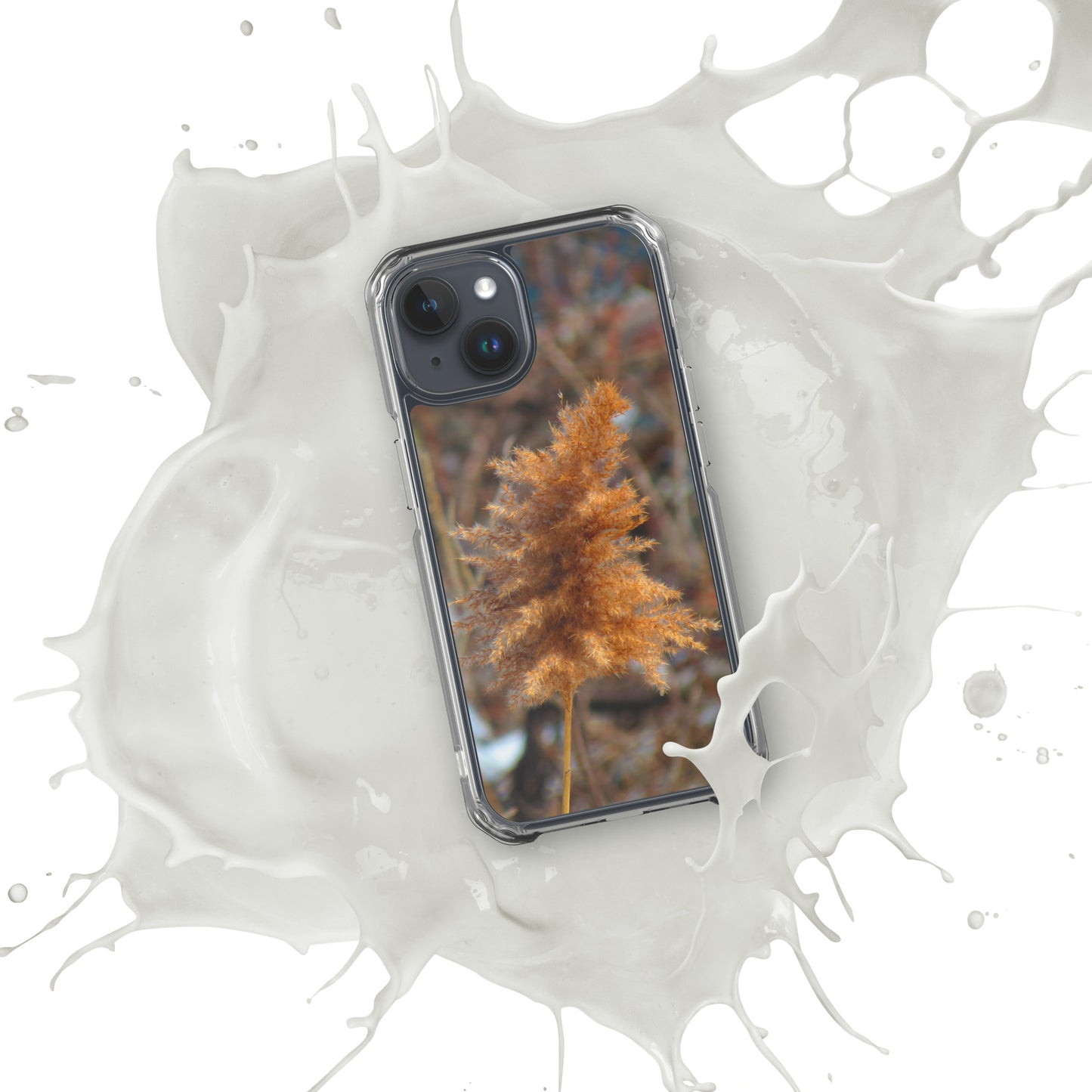 Funda transparente para iPhone® - Follaje de invierno