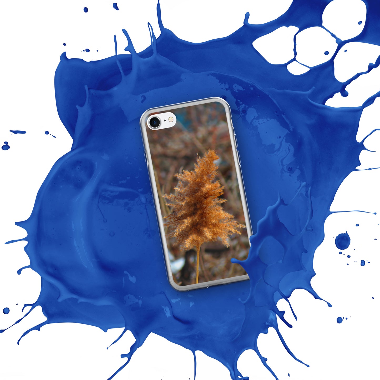 Coque transparente pour iPhone® - Feuillage d'hiver