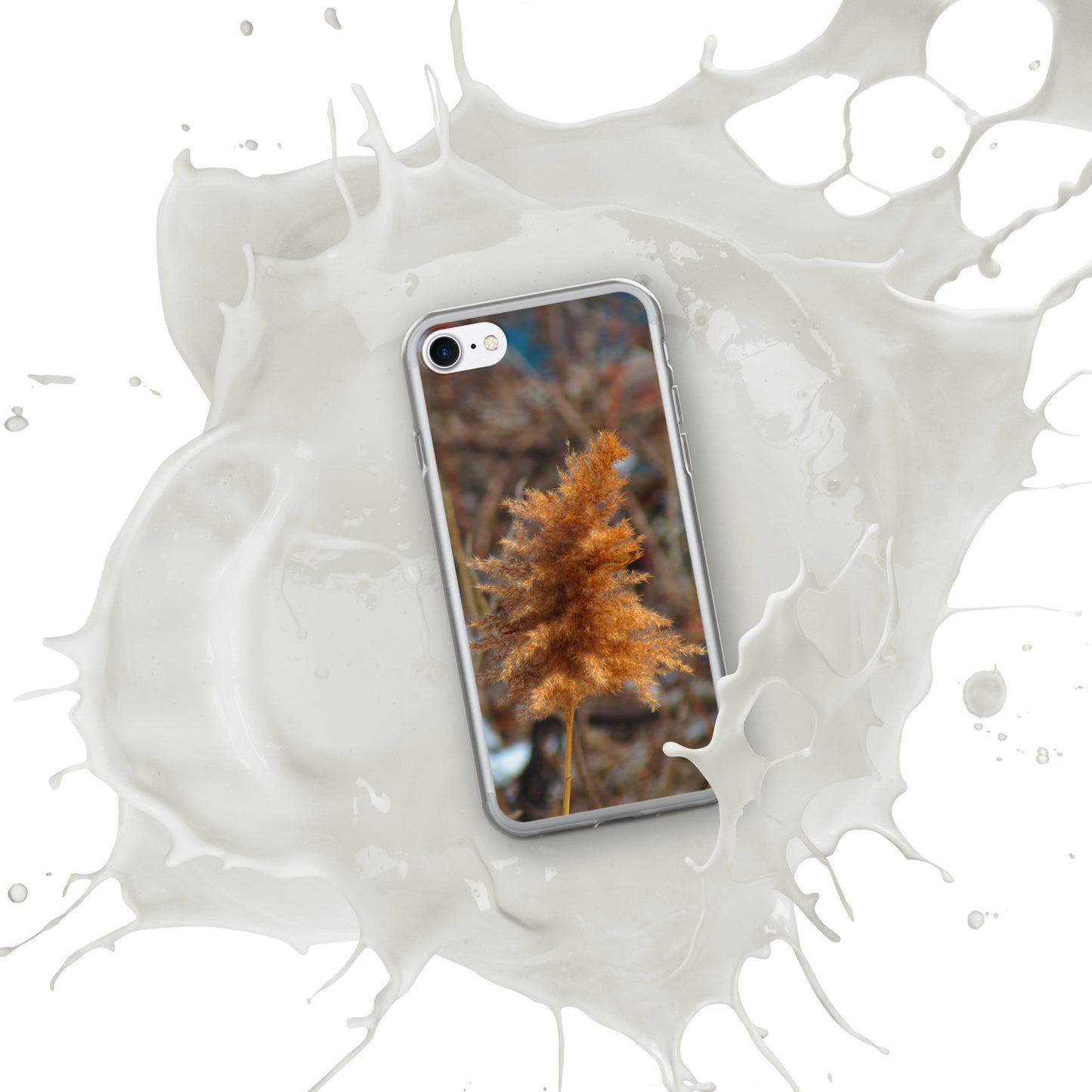 Funda transparente para iPhone® - Follaje de invierno