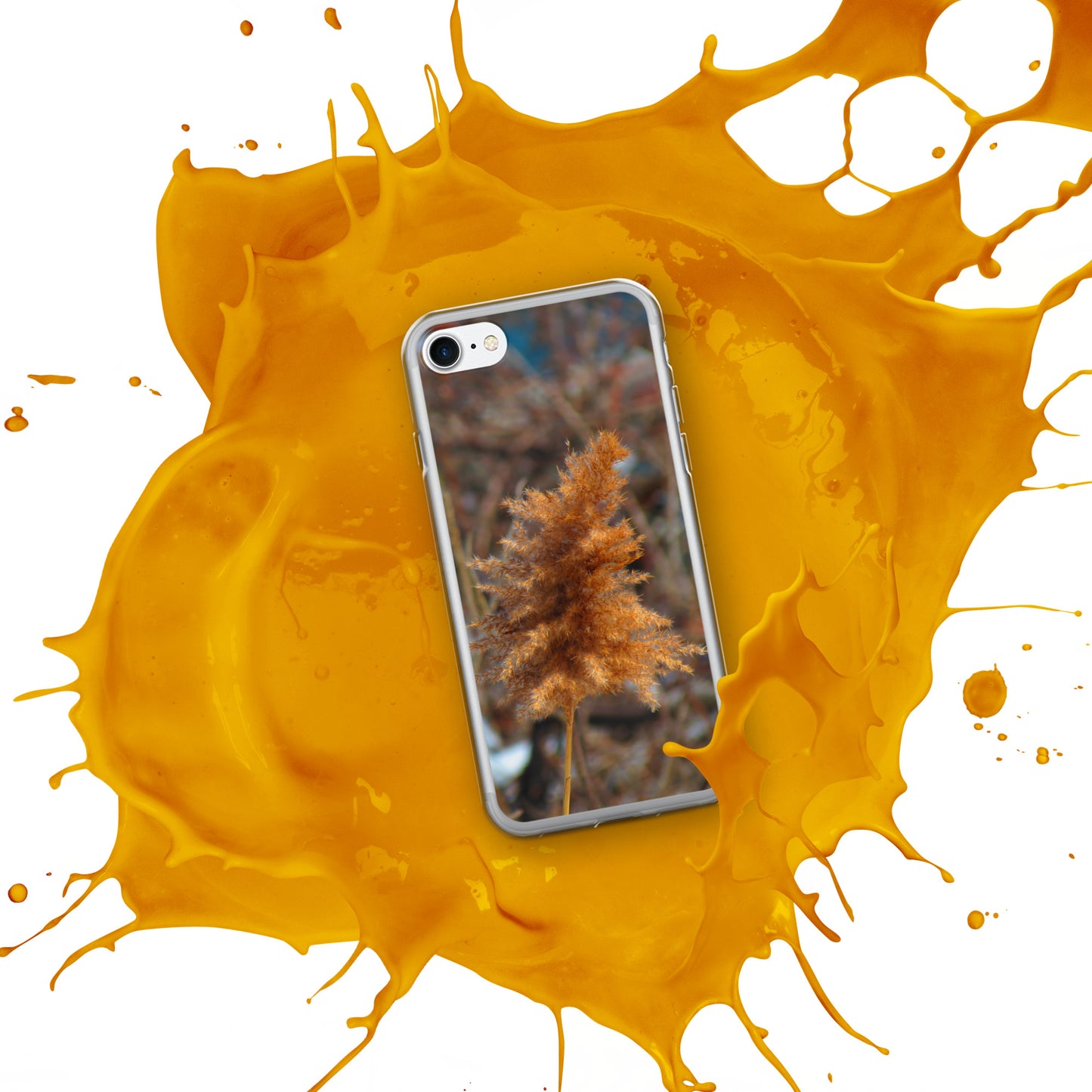 Coque transparente pour iPhone® - Feuillage d'hiver