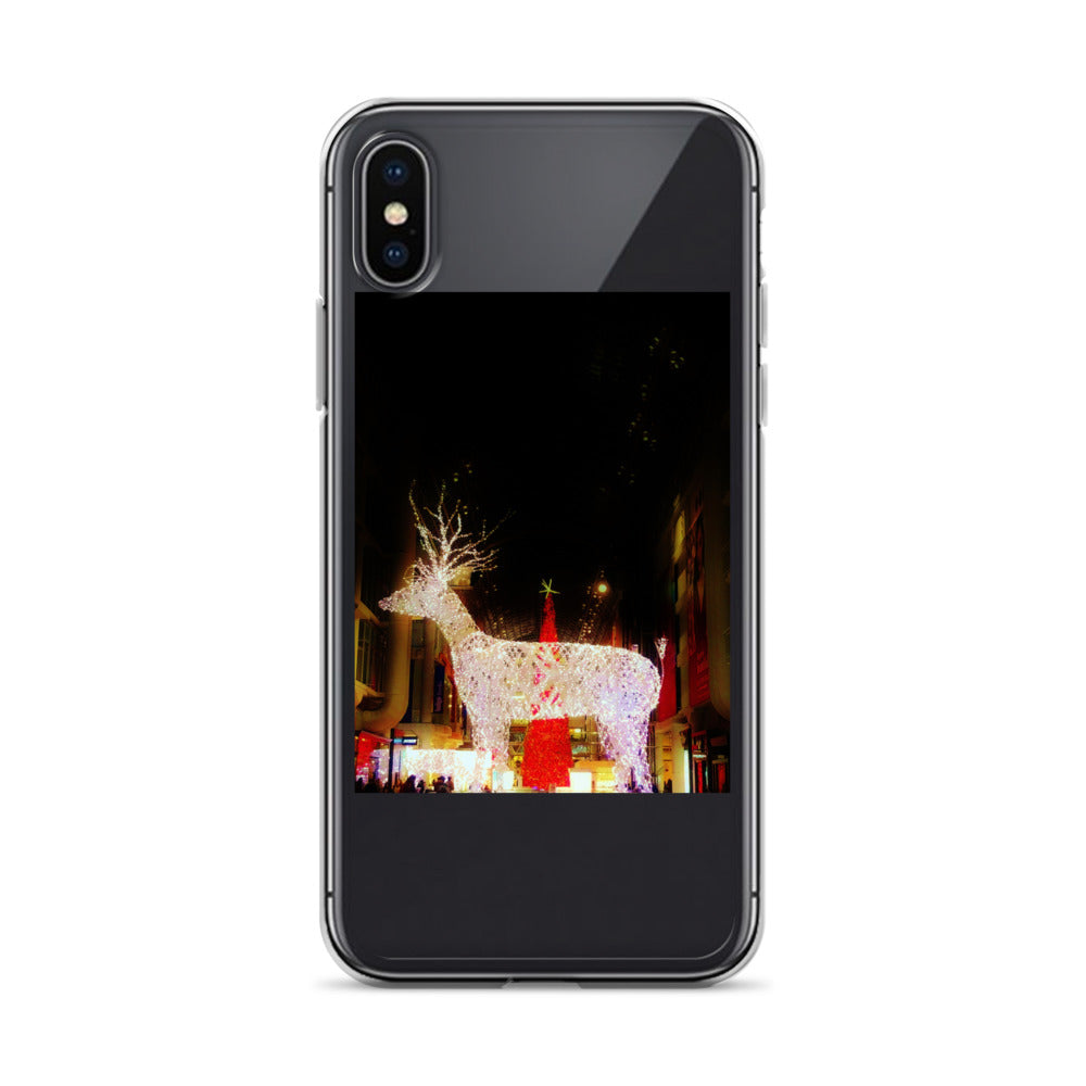 Coque transparente pour iPhone® - Lumières de Noël (lumineuses)