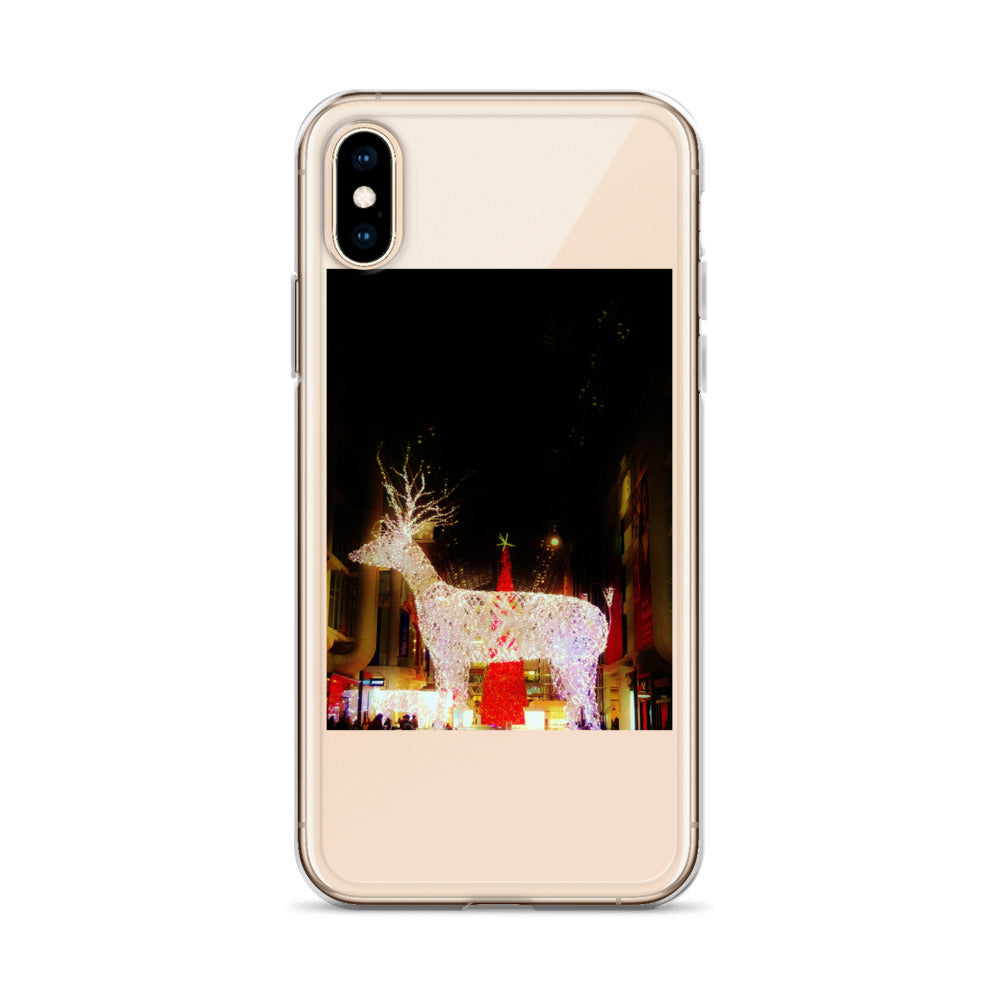 Coque transparente pour iPhone® - Lumières de Noël (lumineuses)