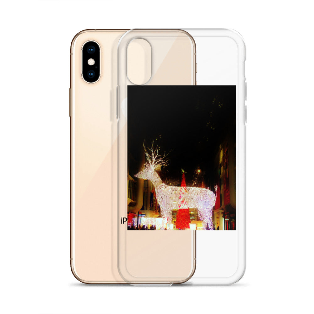 Coque transparente pour iPhone® - Lumières de Noël (lumineuses)