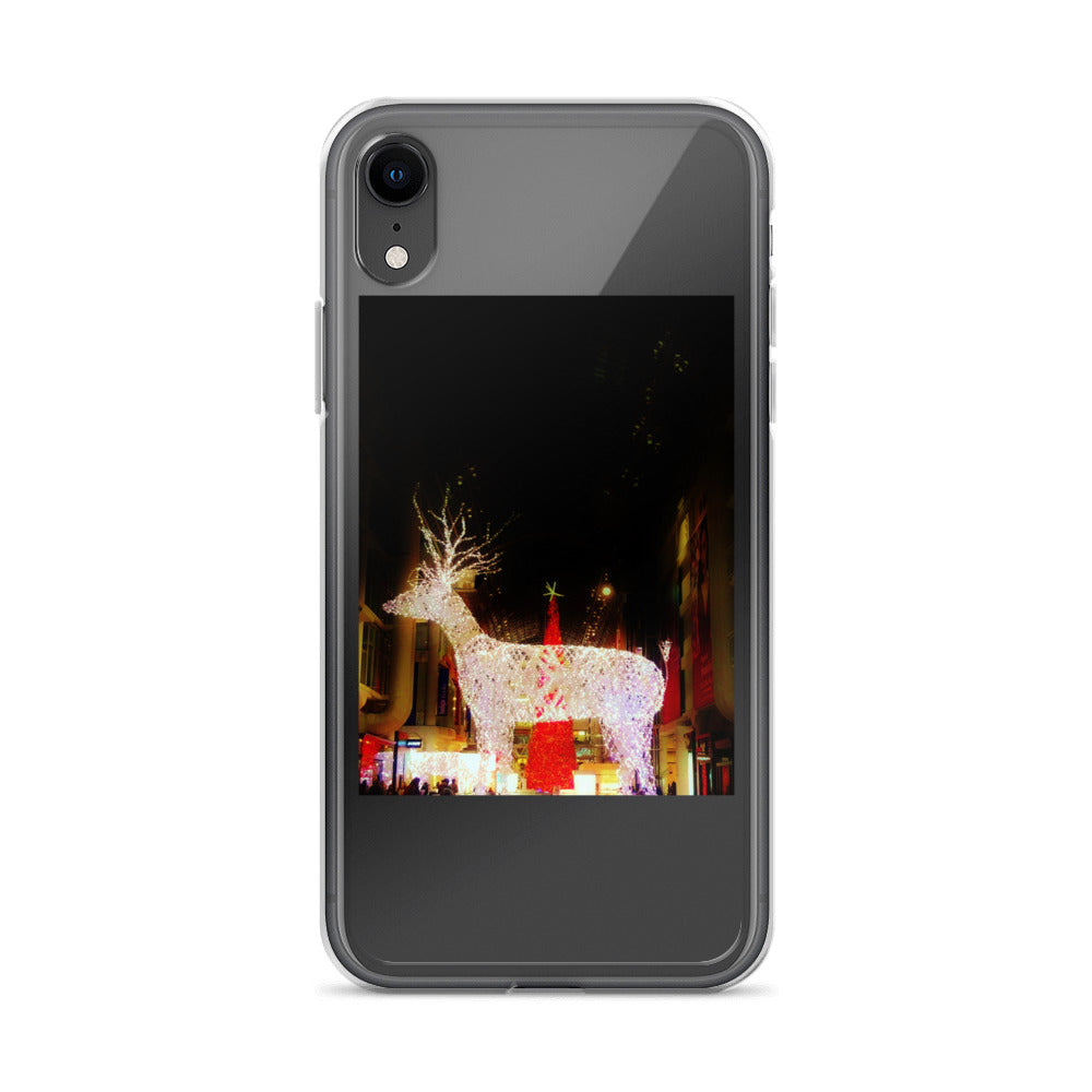 Coque transparente pour iPhone® - Lumières de Noël (lumineuses)