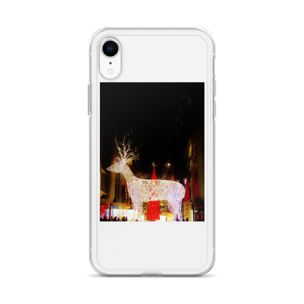 Coque transparente pour iPhone® - Lumières de Noël (lumineuses)