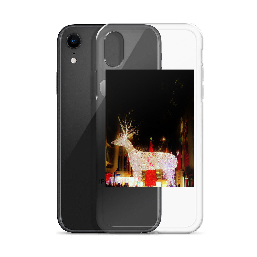 Coque transparente pour iPhone® - Lumières de Noël (lumineuses)