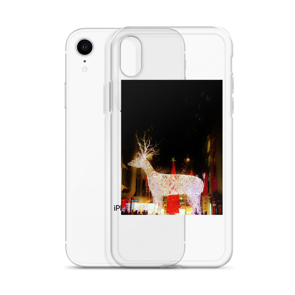 Coque transparente pour iPhone® - Lumières de Noël (lumineuses)